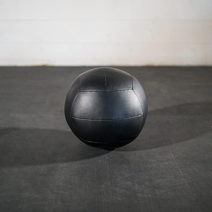 Titan Fitness Soft Leather Medicine Wall Ball Durable, Endurance, Cardio, Core Strength