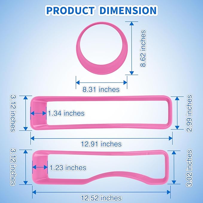 Nilight Grill Inserts fit for Jeep Wrangler Front Grille Inserts Headlight Cover Set for JL JLU Unlimited Sport SportS 2018 2019 2020 2021 2022 2023 Grille Bezels Trim Exterior Accessories Pink 9 Pcs