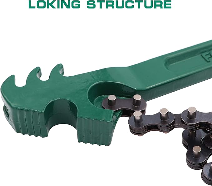Ratcheting Chain Wrench, 16 inches Automotive Oil Fuel Filter Chain Wrench Pliers Adjustable Removal Remover Tool