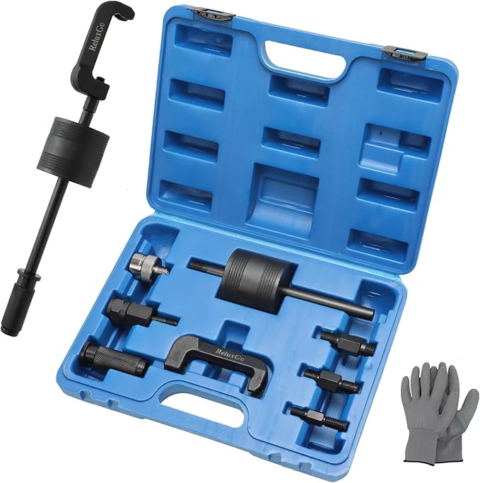 Engine Tools Diesel Injector Extractor Puller Kit Common Rail Tool Slide Hammer Puller Adaptors Fit for Mercedes Benz