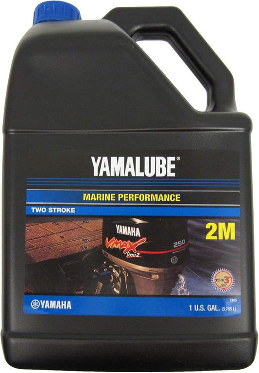 Yamaha Yamalube Outboard 2M Marine 2-Stroke OIl- 1 Gallon, #LUB-2STRK-M1-04