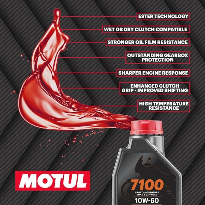 Motul 4 Cycle 7100 4T 10W60 1 LITER Bottle