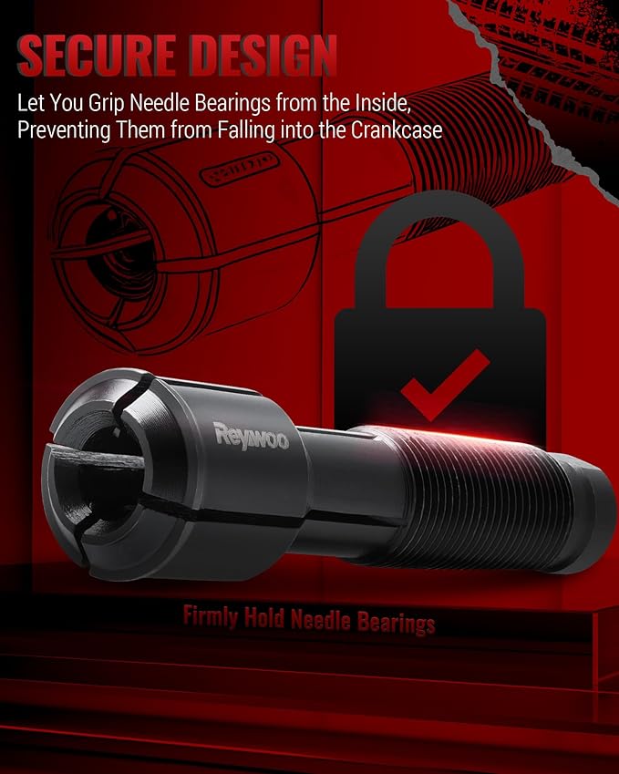 Motorcycle Wheel Bearing Puller Tool Kit Compatible with Most Harley Davison Motorcycles from 2000, Wheel Bearing Removal and Installation Tool for 3/4" 1" 25mm Bearings