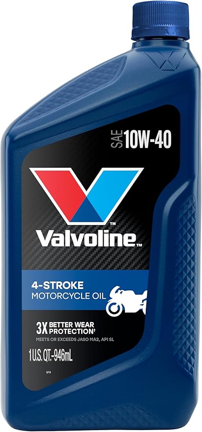 Valvoline 4-Stroke Motorcycle 10W-40 Motor Oil 1 Quart