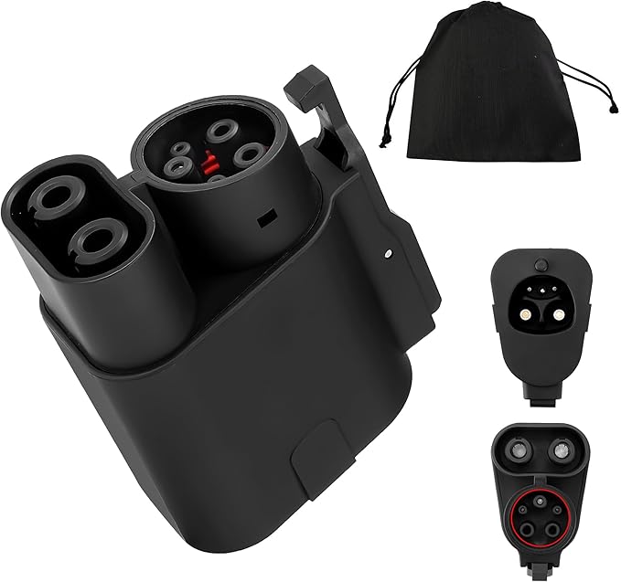 NACS to CCS EV Charging Adapter, for Tesla Supercharger to CCS1, Max 500A, 1000V, Safety Certified, Fast Charging Rivian, Ford, GM CCS1 Electric Vehicles with Vortex Plug