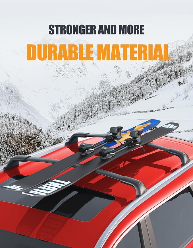 KINGGERI 260lbs Lockable Roof Rack Cross Bar Compatible with Honda Prologue Touring 2024 2025 2026 with Side Rail, Heavy Duty All Aluminum Crossbars Rooftop Cargo Basket Luggage Kayak Canoe Snowboard