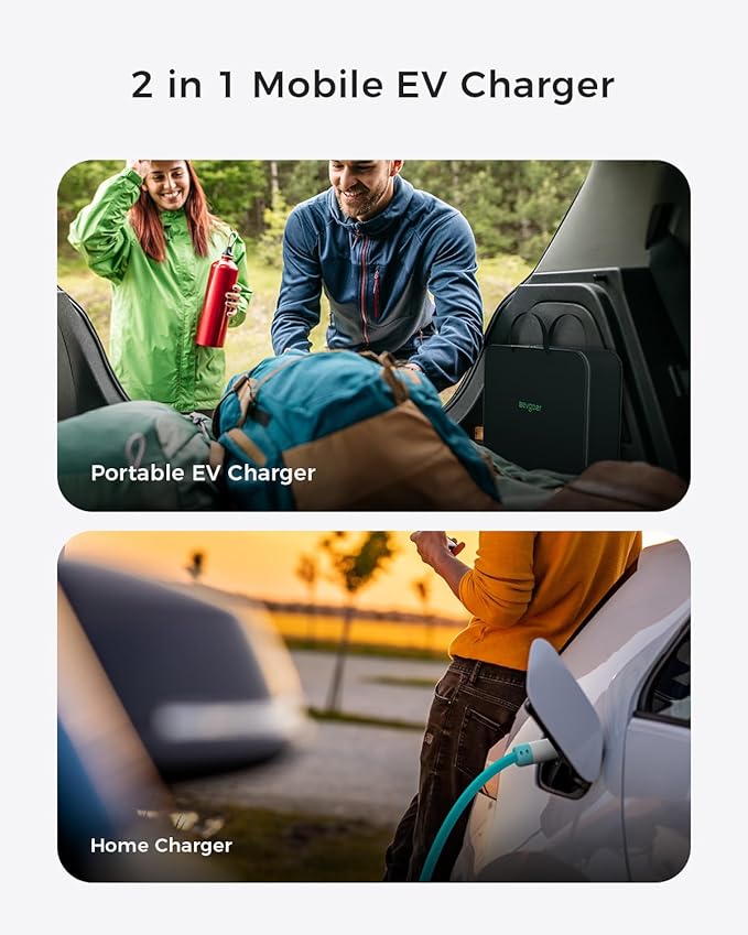 Level 2 EV Charger, 40A 240V Portable EV Home Charging Station, Schedule Time 8-40A Adjustable Current Electric Vehicle Charger Compatible with All J1772 EVs (20 ft)