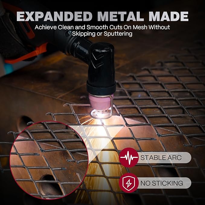 ARCCAPTAIN iControl CUT55 Prolux Plasma Cutter Machine, [APP Control] 55 Amp Non-Touch Pilot Arc, 120V/240V, Upgraded LED Display, Expanded Metal, Rust Removal, Air Pressure Detection for Home DIY