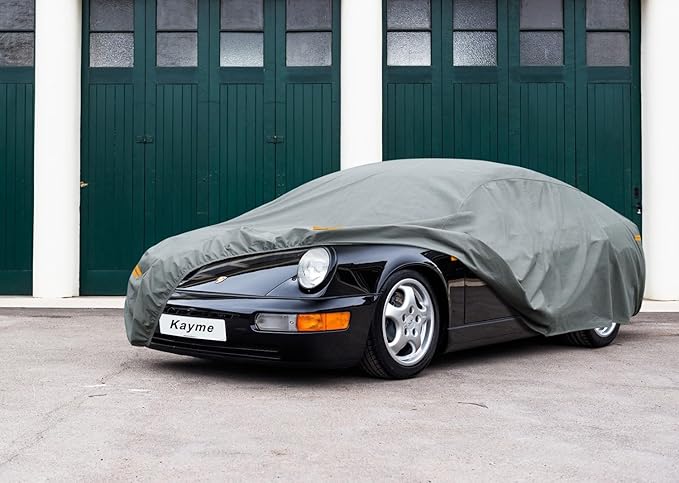 Kayme Heavy Duty Car Cover Custom Fit Porsche 964 993 930 (1967-1997) Waterproof All Weather for Automobiles, Full Exterior Covers Sun Rain UV Protection.（Deliver About 3-10 Days）