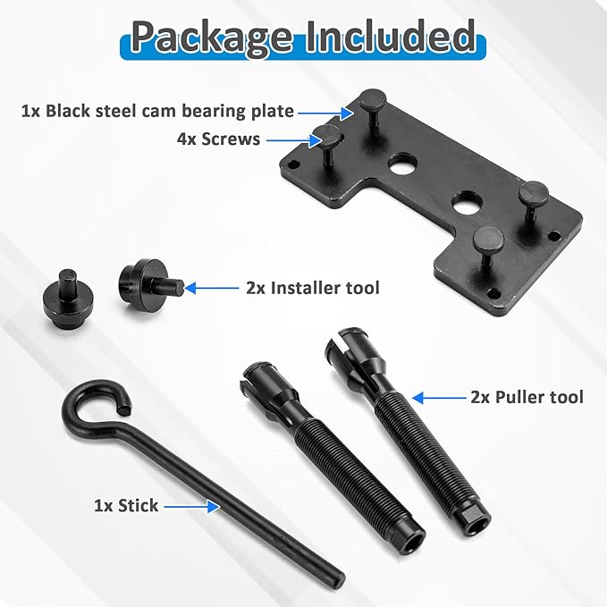 Wsays Inner Cam Bearing Installer and Puller Camshaft Remover Tool Compatible with Harley All Twin Cam 88, 96, 103, and 110s 1999-2017