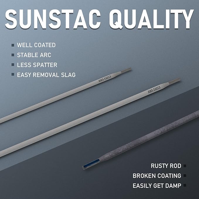 E6013 Welding Rod 1/8" 5LB Carbon Steel Stick Welding Rods Stick Electrodes ARC Welding Supplies