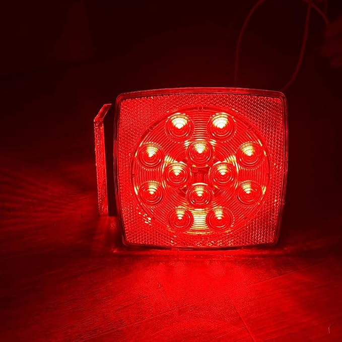 LED Trailer Light, License plate light, 12V Easy Install Waterproof for Under 80 Inch Boat utility Trailer Trucks Campers RVs Snowmobiles DOT Compliant (Light only)