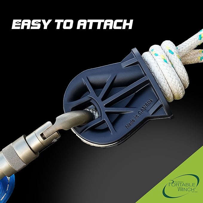 Portable Winch PCA-1360 RopeWizer - The Easy Splice for ⅜ to ½ inch Winch Rope, Heavy-Duty Thimble, 5620 lb MBS, Winch Accessories