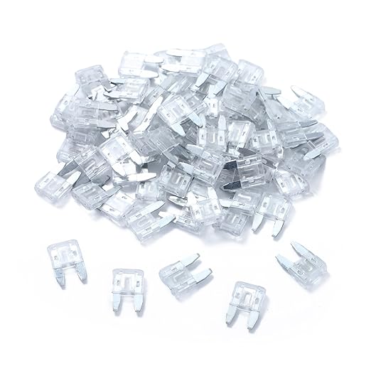 100 Pack Auto Fuses 25 AMP APM/ATM 32V Mini Blade Style Fuses 25A Short Circuit Protection Car Fuse (25 AMP)