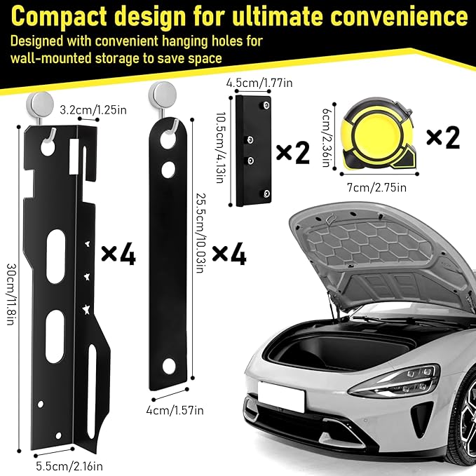 Alignment Tools Automotive, Toe Plates Wheel Alignment Tool, Car Tire Measure Kit with 2 Measuring Stands, 2 Tape Measures