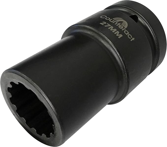 Counteract Socket Pro – 6 Way Socket 5pc Set - 17mm, 27mm, 30mm, 33mm, 35mm - 1" Drive