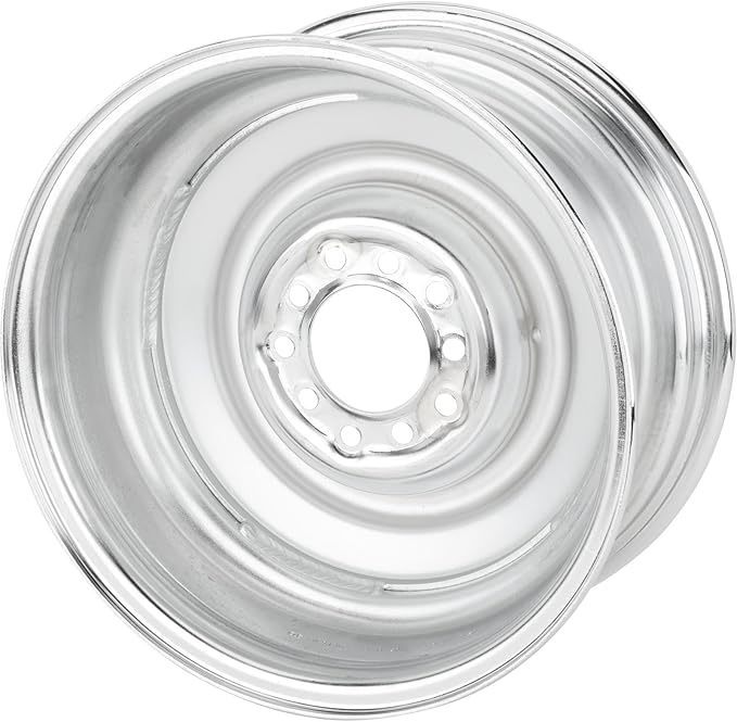 Smoothie 15x7 Chrome Steel Wheel, 5 on 4.5/4.75, 4.0 BS