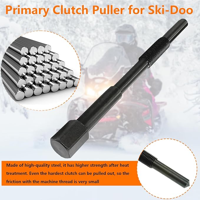 Primary Clutch Puller Compatible with 88-17 Ski-Doo Snowmobile Expedition Formula Freeride Grand Touring Summit 500 600 670 700 800 TRA Models OEM#529022400 529000063