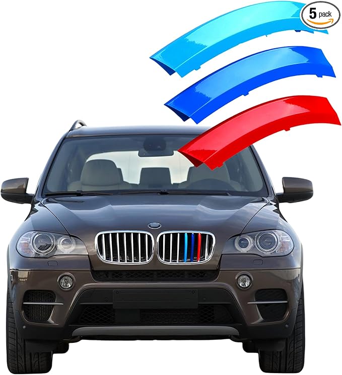 Automotive Grill Inserts for BMW X5 E70 2007-2013 and X6 E71 2008-2012 (7 Grilles), Front Grille Accessories