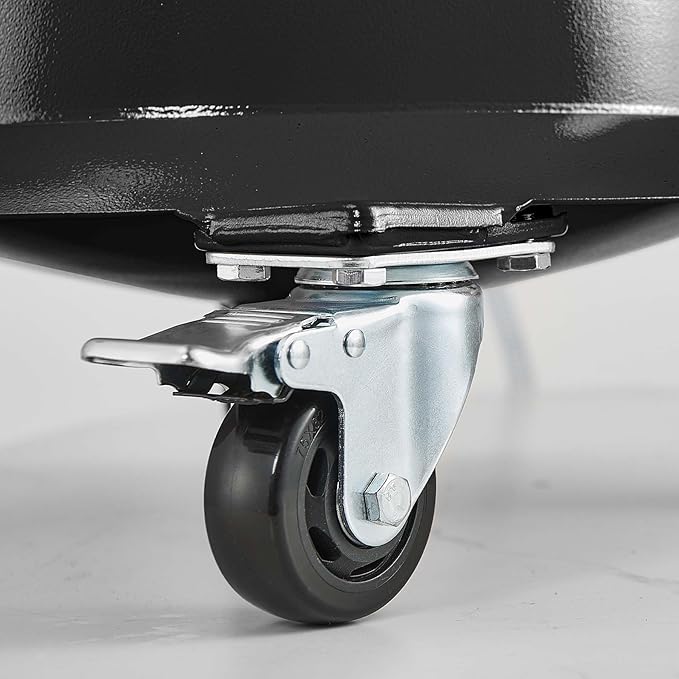 Waste Oil Drain Tank, 26.4 Gallon Capacity, Pneumatic Oil Extractor, 61 in. Suction/Drain Pipes, 3.17 Gallon Measuring Cup, <0.09MPa Vacuum