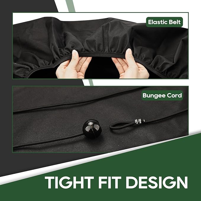 RVGUARD RV Tire Covers, 2 Pack Dual Axle, Fits 30"-33" Dia Tires, 600D Oxford Waterproof & Anti-UV Wheel Covers for RV, Trailer, Camper (Black)