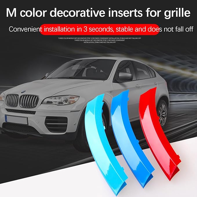 Automotive Grill Inserts for BMW X5 E70 2007-2013 and X6 E71 2008-2012 (7 Grilles), Front Grille Accessories