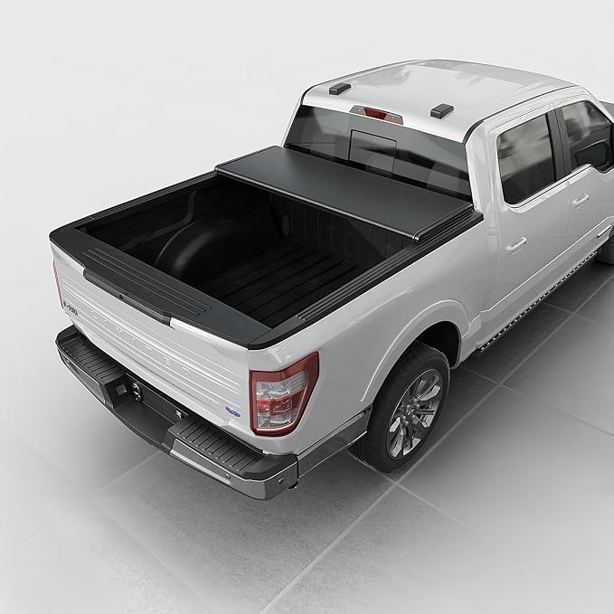 Low Profile Hard Folding Truck Bed Tonneau Cover Fits 2015-2026 Ford F-150 6.5' Bed (78")