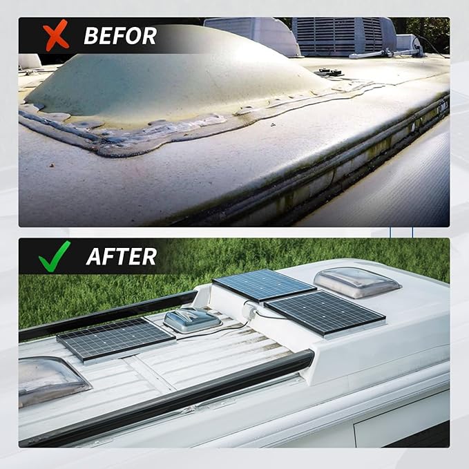 RV Skylight Replacement Cover 18”x26” Fitting 14" x 22" Rectangle UV Resistant Shatterroof for Camper Trailer Roof Skylight, Isolate Excess Heat, Universal Outer Dome