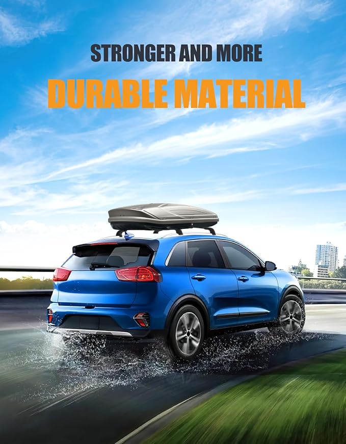 KINGGERI 220lbs Lockable Roof Rack Cross Bars Compatible with Kia NIRO 2017 2018 2019 2020 2021 2022 with Flush Side Rails, Heavy Duty Aluminum Roof Rails Crossbars Rooftop Cargo Carrier Luggage Black