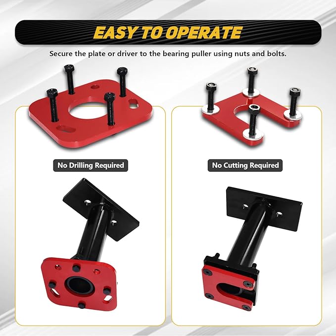 Rear Axle Bearing Puller Installer Compatible with 1995-2020 Toyota 4Runner/ Tacoma/Tundra/Hilux/ T100 Wheel Bearing Removal Tool