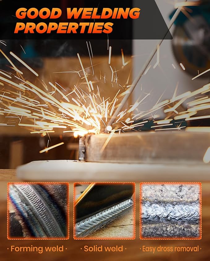 Saker E6013 Welding Rod 5/32'' 5LB Carbon Steel Stick Welding Electrodes