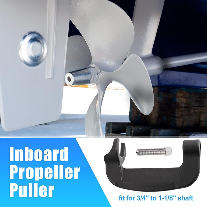 X AUTOHAUX Inboard Propeller Puller C Clamp Puller for Ski & Wakeboard Surf Propellers fits 3/4" to 1-1/8" Shaft