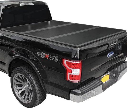 Tutel Hard Shell Folding Truck Bed Tonneau Cover|Fits 2015-2026 Ford F150 5'5"Bed (66") - TULH016