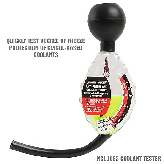 OEMTOOLS 87045 No Spill Coolant Filling Funnel Kit with Coolant Tester, No Spill Coolant Funnel Kit, Coolant Tester Kit