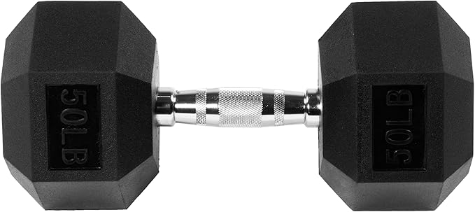 OLIXIS Rubber Hex Dumbbells，Assorted Weights for Home Gym Workouts, Strength Building & Fitness Training