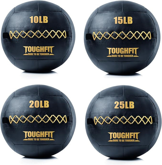 Soft Wall Ball - Medicine Ball Set for Cardio Fitness Exercise - Weighted Med Ball for Strength and Conditioning Exercises, Cross Training Lunge, and Partner Toss