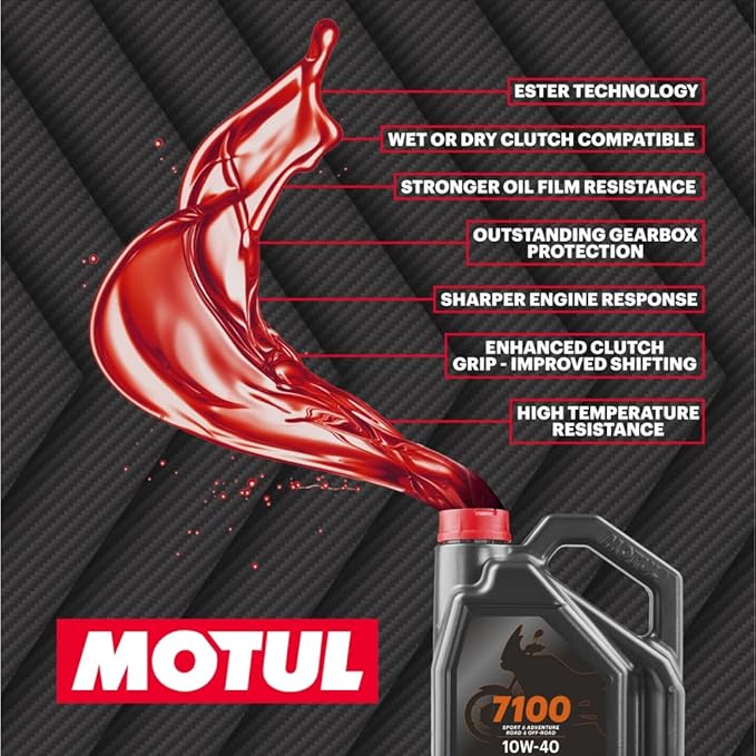 Motul 7100 4T 10W-40 Synthetic Oil 4 Liters (104092)