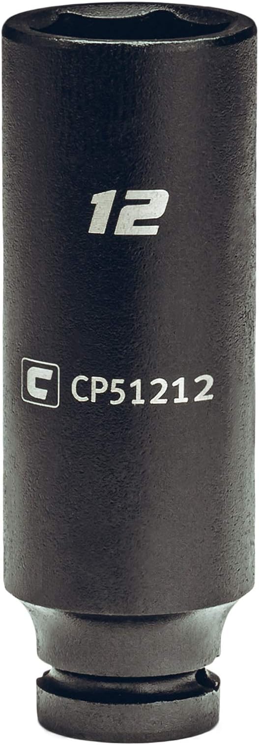 Capri Tools 12 mm Deep Impact Socket, 1/4-Inch Drive, 6-Point, Metric