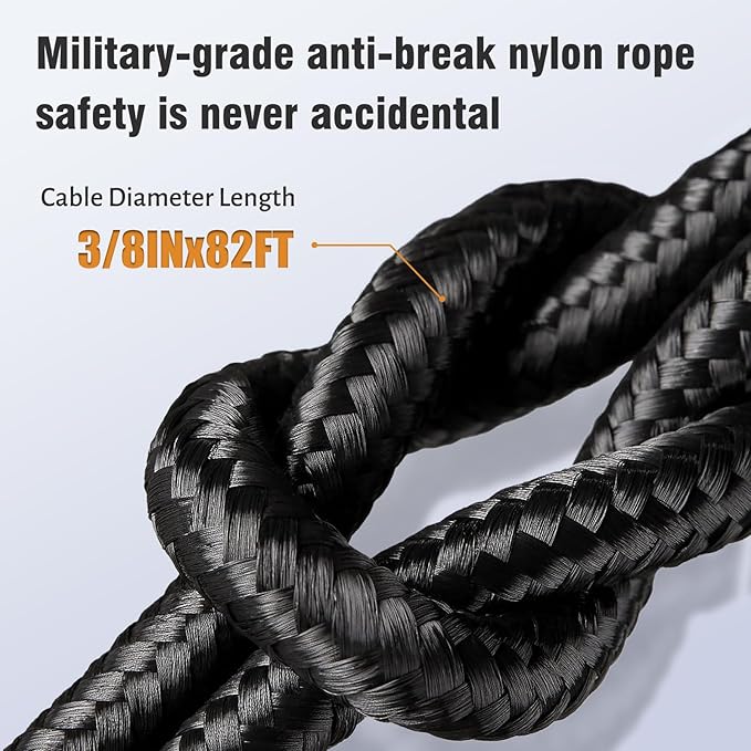 12V Electric Winch,13500LBS Load Capacity Trailer Winches with Synthetic Rope Towing Winches for Jeep Truck SUV and More