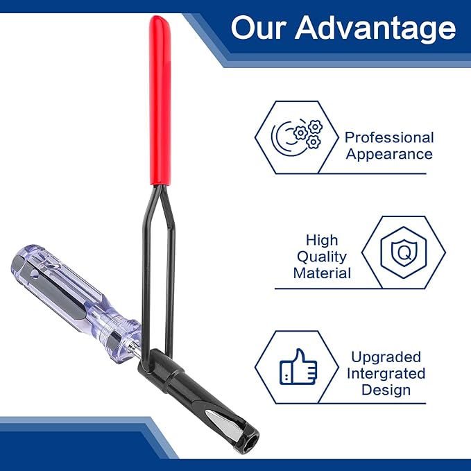 Valve Adjustment Tool for 10mm Jam Nut,with Angled Feeler Gauge, Slotted Valve Adjusting Stud,Valve Lash Adjustment Tool for Honda,Toyota,Nissan and Other Japanese Car Engines/Black Version