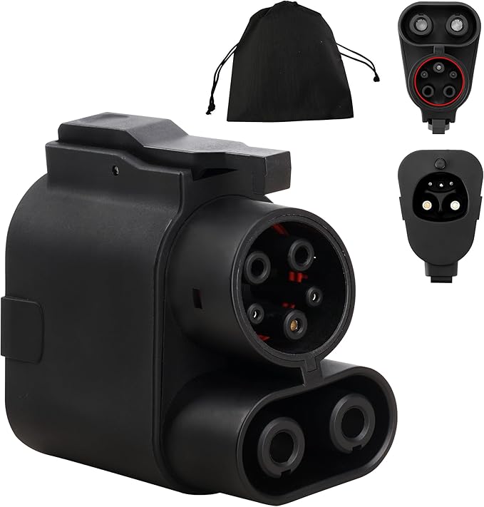 NACS to CCS Electric Vehicle Adapter, Max 500A/1000V, Fast Charge CCS1 Electric Vehicles with Vortex Plug, Compatible with Tesla Superchargers, Ford, Rivian, Volvo, GM and More