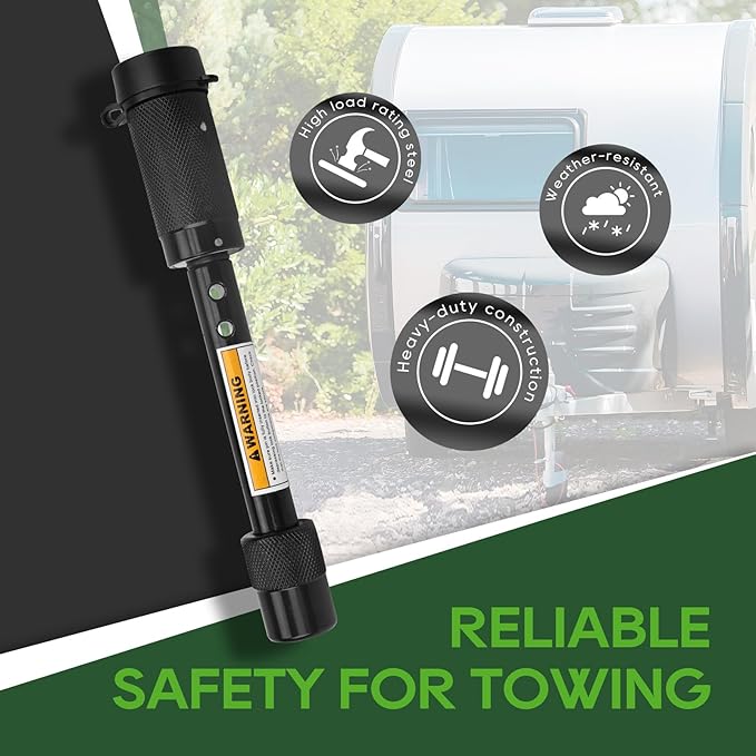 RVGUARD Trailer Hitch Lock 5/8" Dia. for Class III IV 2"& 2-1/2" Receiver, Anti-Theft Steel Locking Hitch Pin with 2 Keys for Towing Trailer/Truck/Bike Rack, 2 Pack