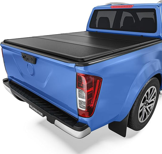 Hard Tri-fold FRP Truck Bed Tonneau Cover Compatible with Nissan Frontier 2005-2026, 5 Ft Bed