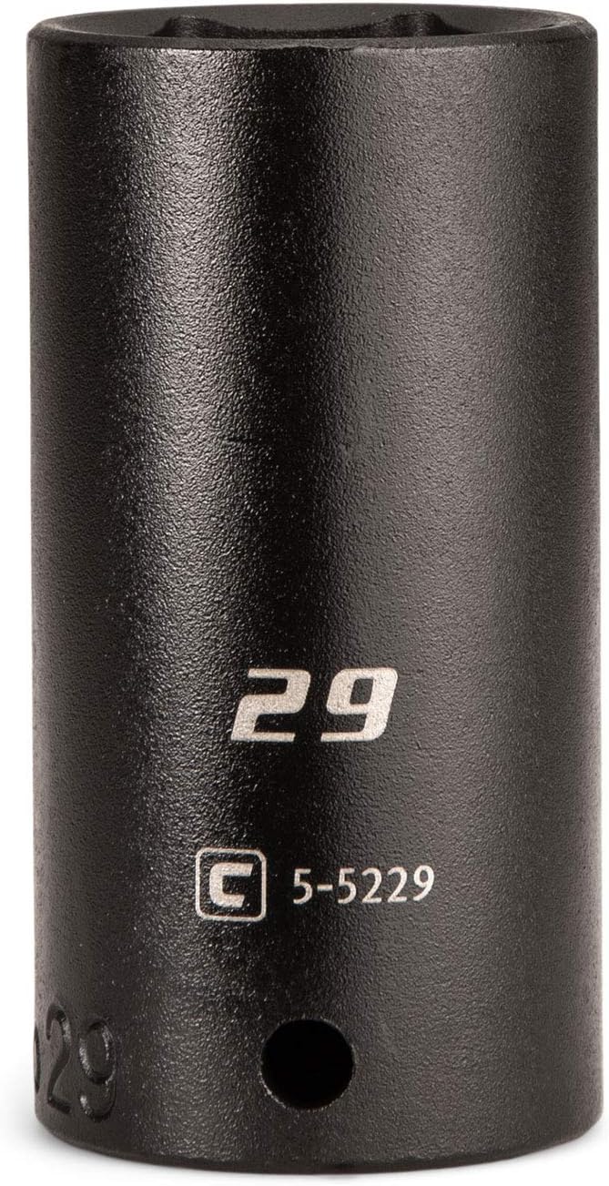 Capri Tools Deep Impact Socket, 1/2-Inch Drive, 6-Point, Metric (29 mm)