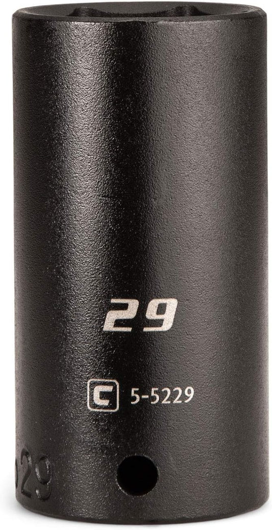 Capri Tools Deep Impact Socket, 1/2-Inch Drive, 6-Point, Metric (29 mm)