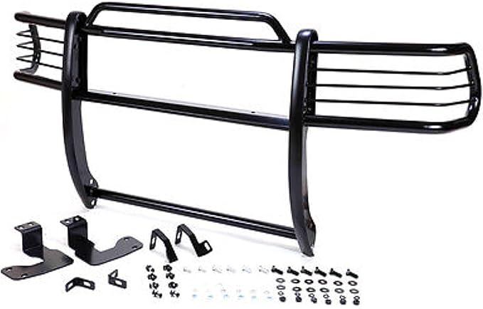 Black Horse Grille Brush Bumper Guard Modular Black Compatible with 2004-2006 Toyota Tundra-17TS27MA