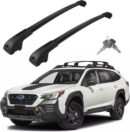 Roof Rack Cross Bars Compatible with Subaru Outback Wilderness 2022-2026, Adjustable Aluminum Heavy Duty 300 LBS Anti-Theft Lock Cargo Carrier Rooftop Crossbar Accessories for Bike, Snowboard, Luggage