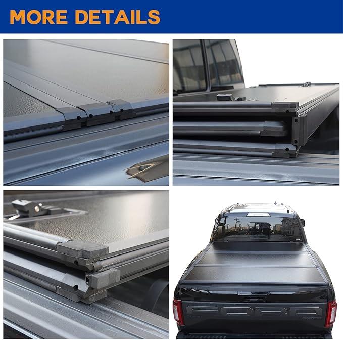 Lyon Cover 5.8ft / 69.3" Hard Tri-Fold Truck Bed Cover Compatible with 2007-2026 Chevy Silverado/GMC Sierra 1500 Fleetside Tonneau Cover | Not for CarbonPro Bed