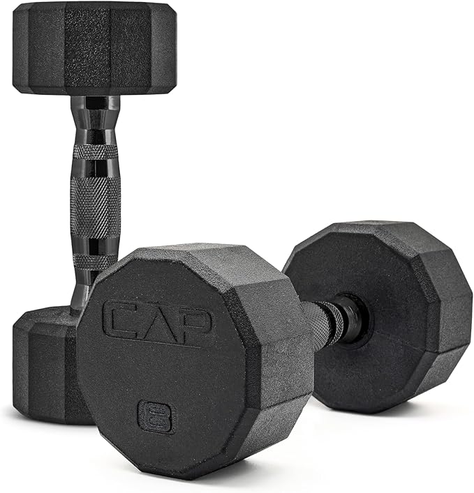 CAP Barbell Coated Dumbbell Weight | Multiple Options Pairs & Sets