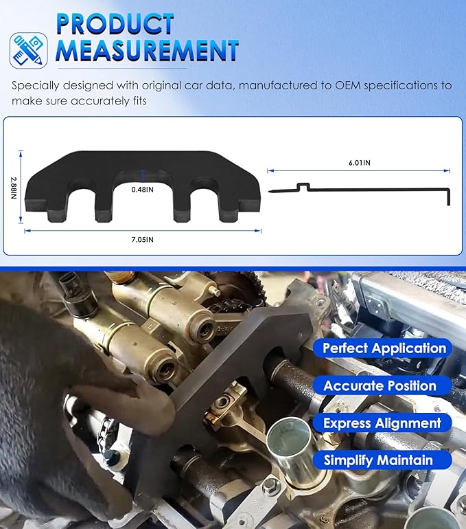 Camshaft Holding Tool Kit for Ford 3.5L & 3.7L 4V Engines, Timing Alignment Holder Tool with Chain Tension Tool Replace 303-1248 303-1530
